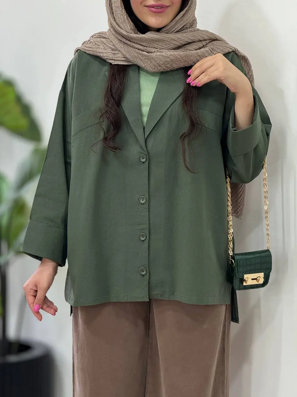 کت لینن پنبه میشل